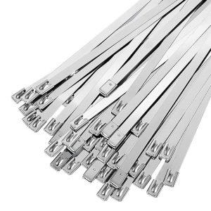 300mm x 4.6mm 304 Grade Stainless Steel Tie – Pack of 100