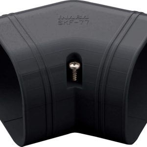 Inaba Denko 100mm Black Trunking Flat Elbow 45°
