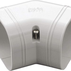 Inaba Denko 100mm White Trunking Flat Elbow 45°