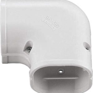 Inaba Denko 100mm White Trunking Flat Elbow 90°