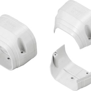 Inaba Denko 75mm White Trunking End Fitting