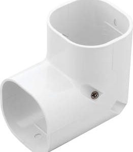 Inaba Denko 100mm White Trunking Vertical Elbow 90°