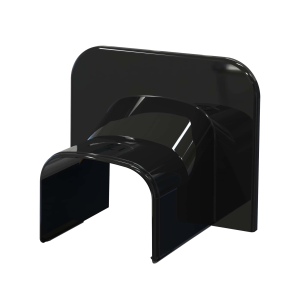Tecnosystemi OPTIMA TA 75mm Black Trunking Corner Terminal
