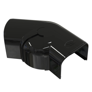 Tecnosystemi OPTIMA CPS 75mm Black Trunking Jointed Elbow