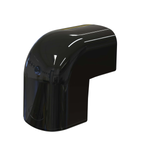 Tecnosystemi OPTIMA CAE 75mm Black Trunking Outside Elbow