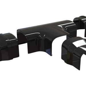 Tecnosystemi OPTIMA DT 75mm Black Trunking T-Joint